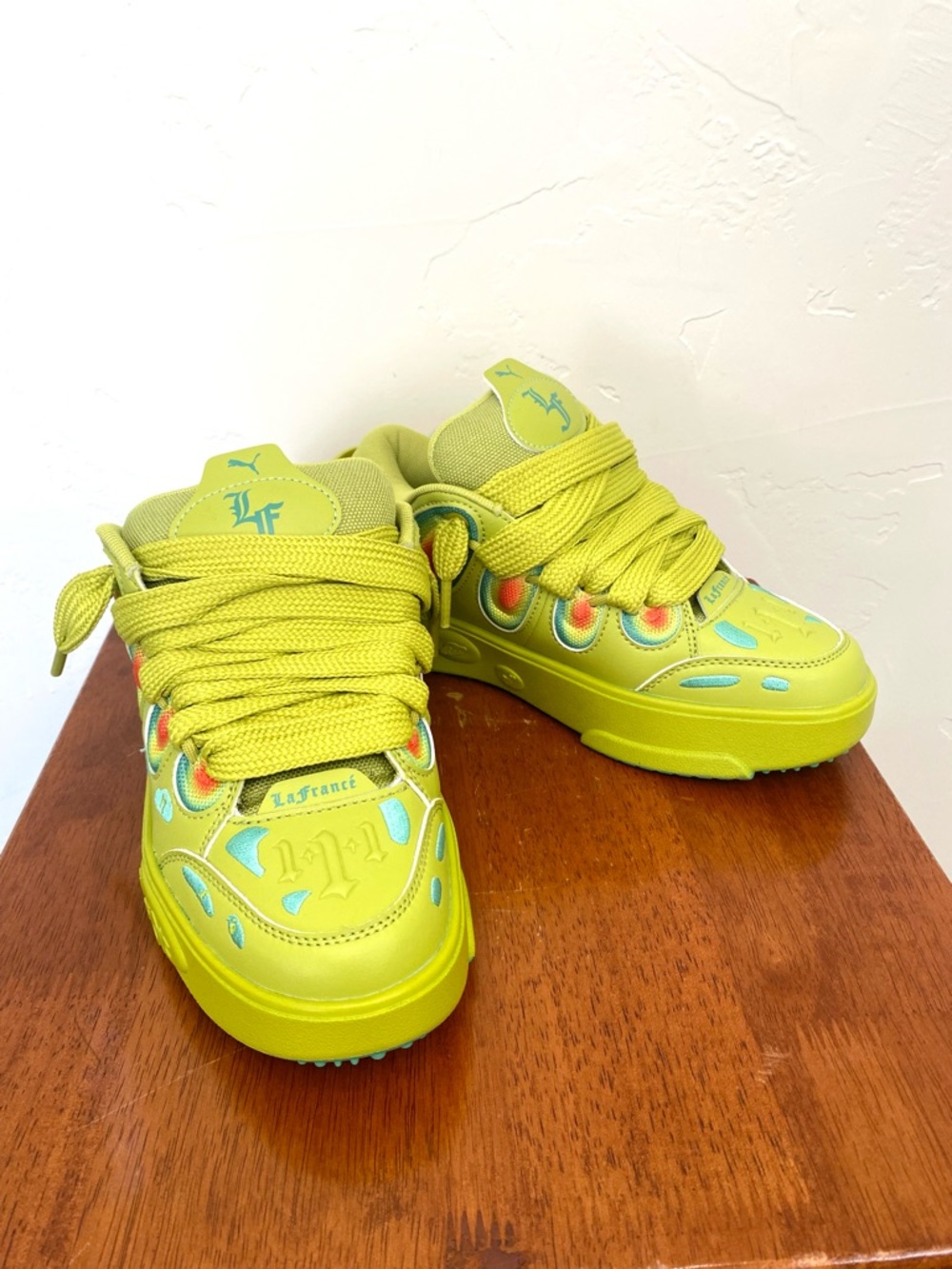 PUMA x LaMelo Ball LaFrancé "Heatmap" Kid’s (Grade School) Size 5 Sneakers Green - Picture 2 of 12